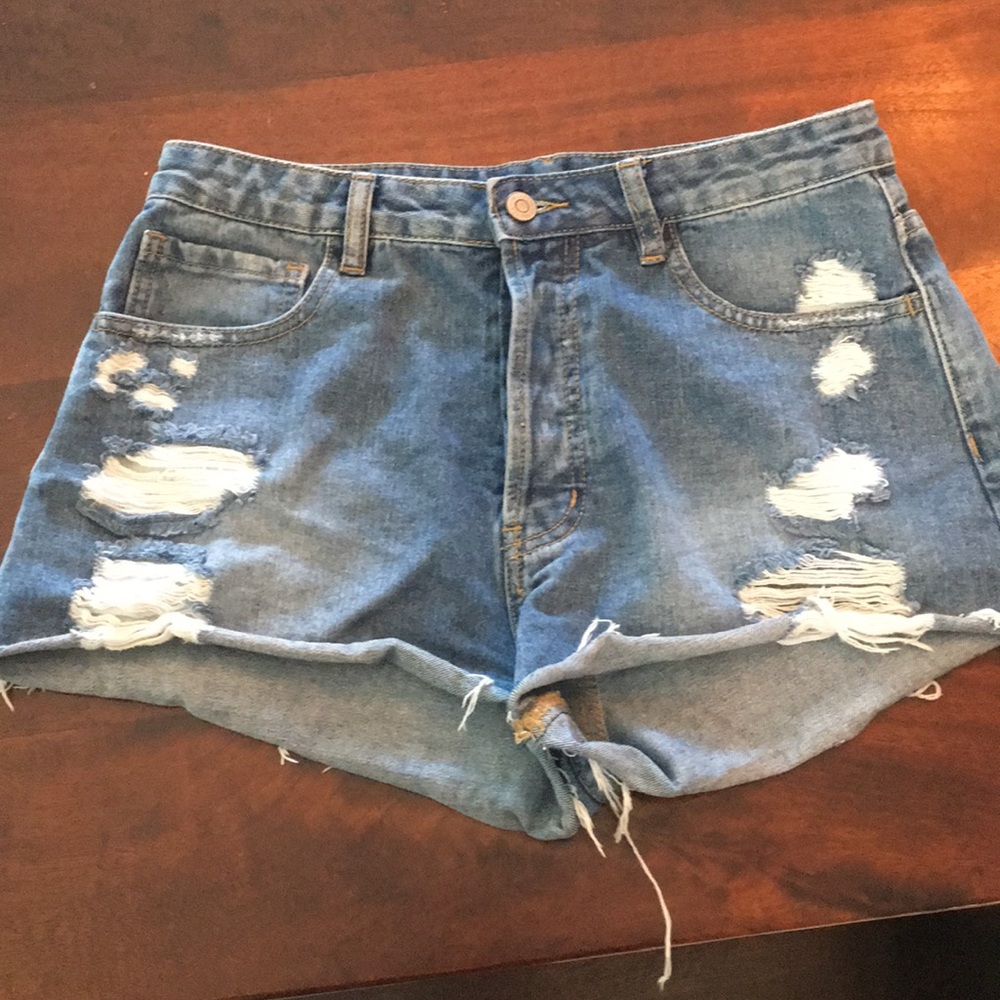 Denim shorts